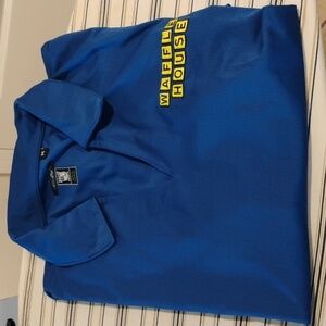 Blue Polo Shirt Waffle House Logo